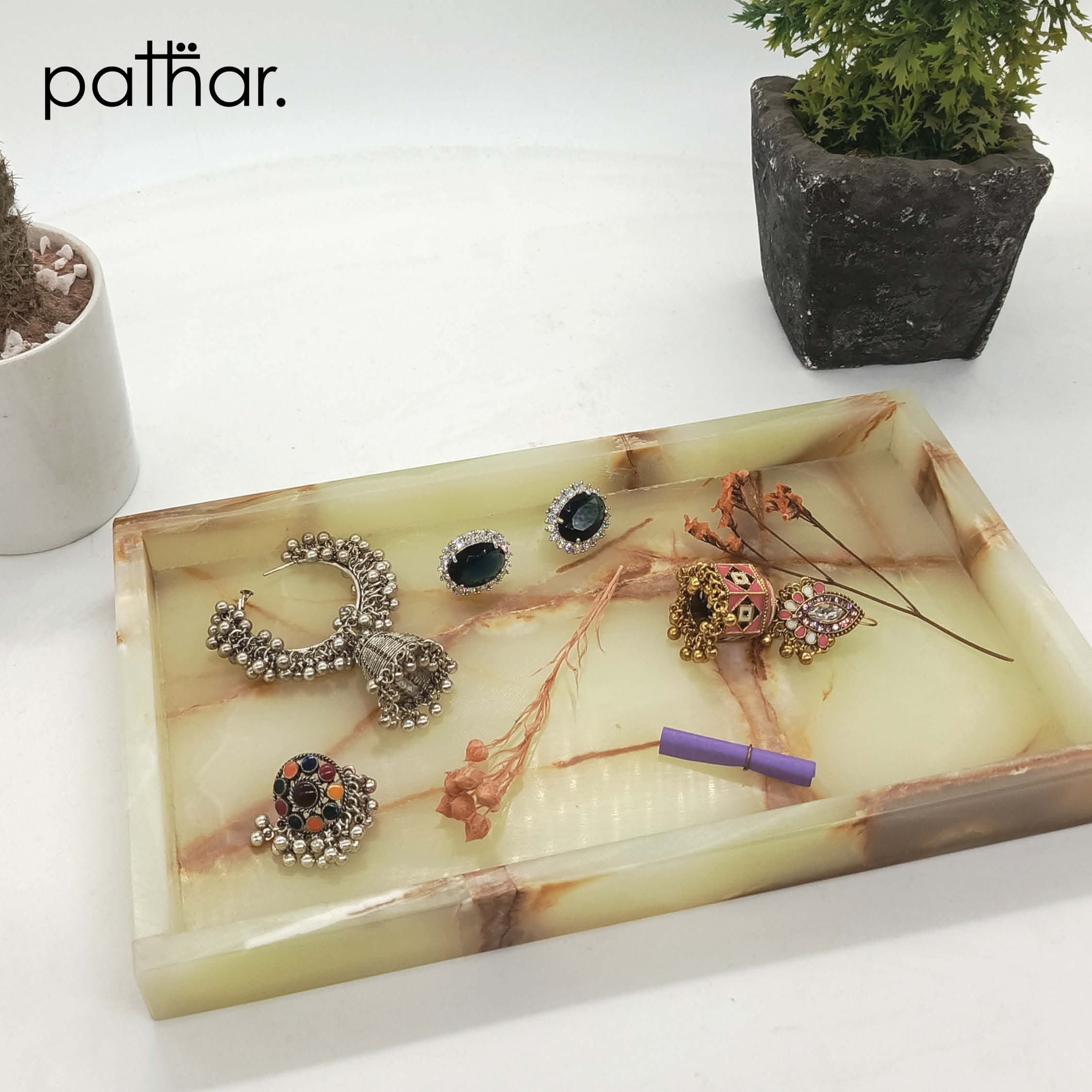 Jewelry Tray - Beige Onyx