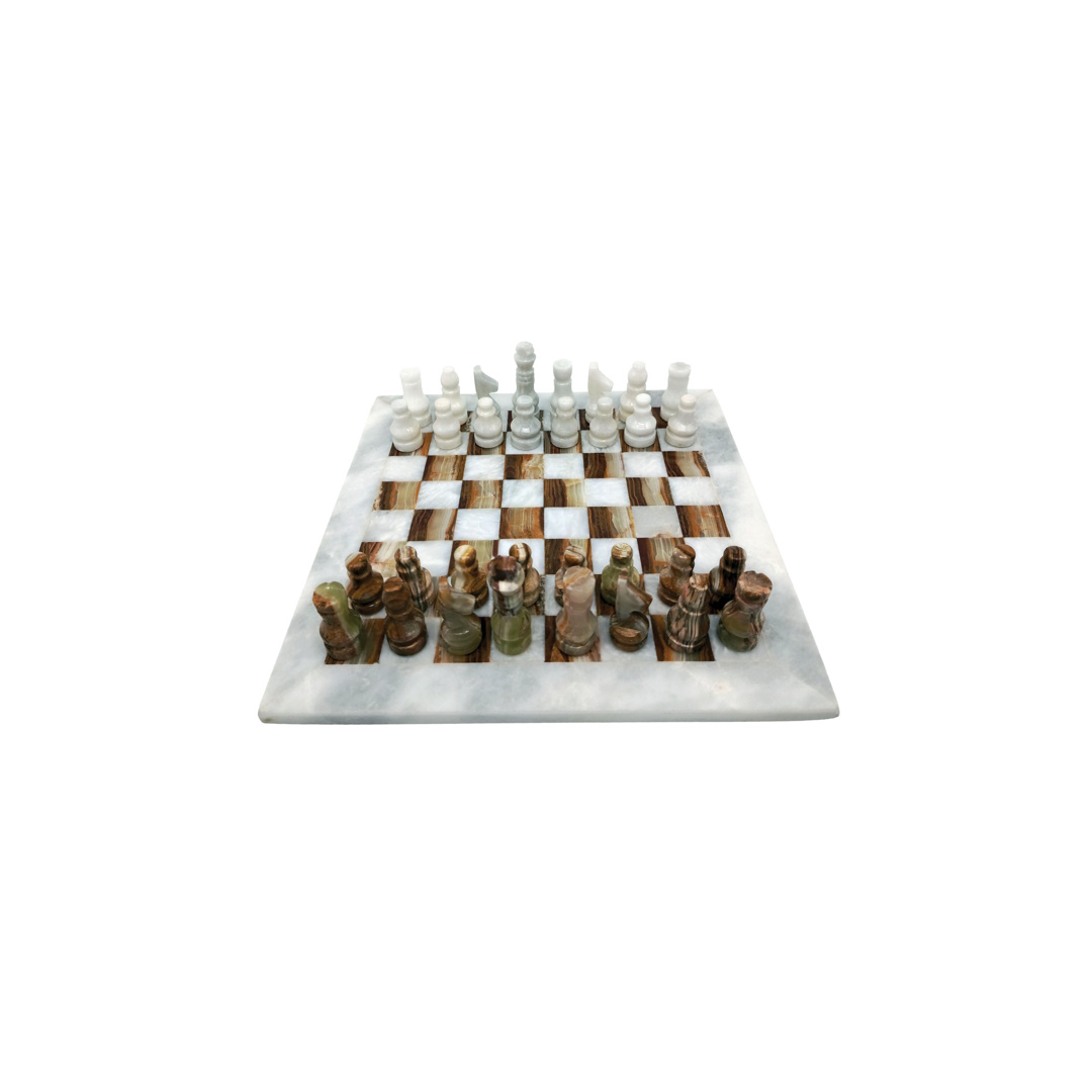 Standard Chess 13" Ziarat White and Pak Onyc