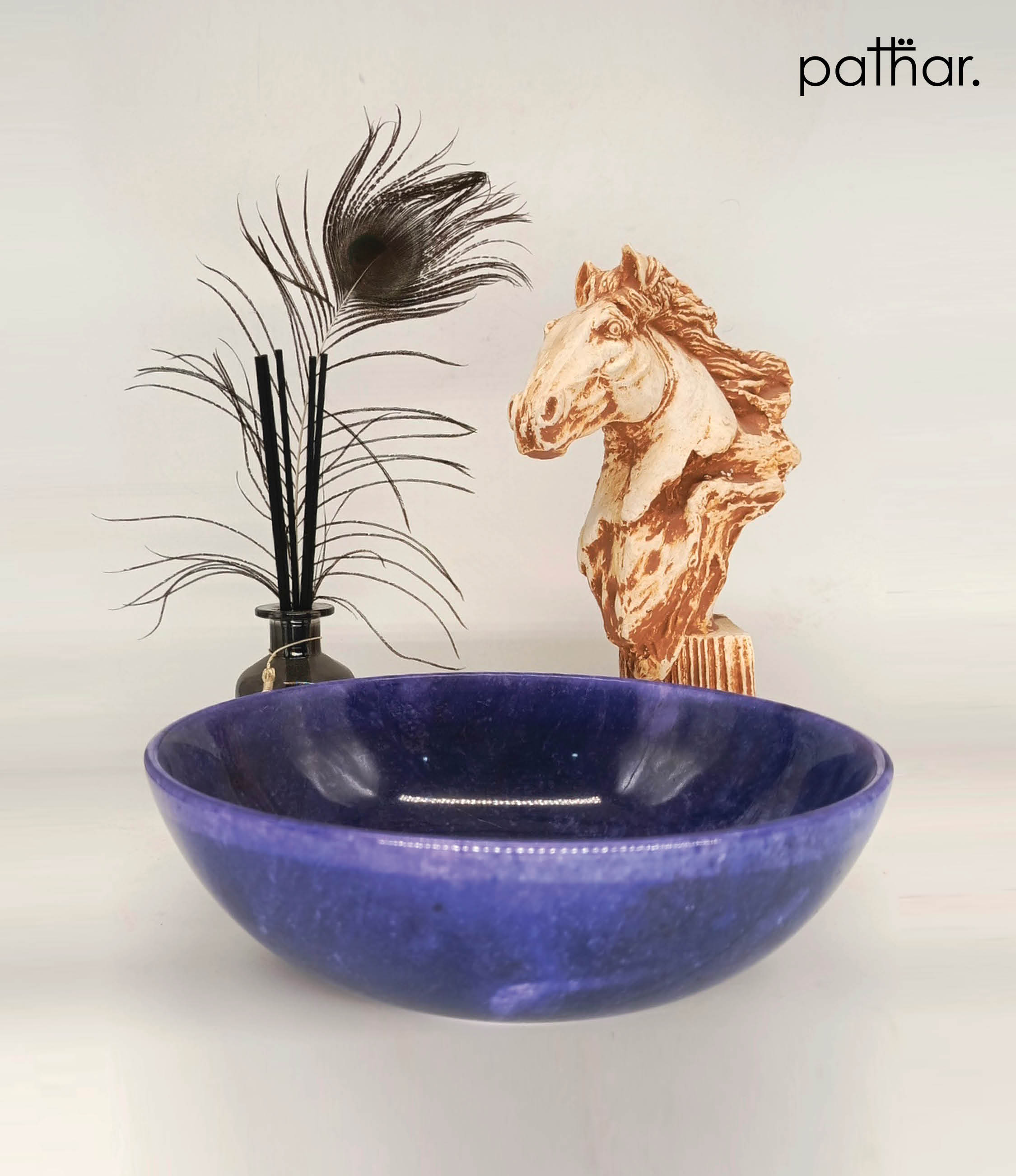 Handcrafted Kitchen Serving Bowl - Blue